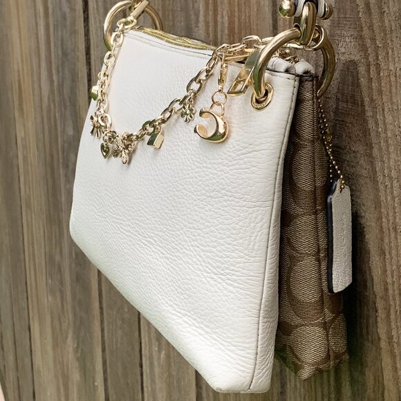 Coach Mia Crossbody Handbag in Leather & Signature Canvas - Picture 6 of 16